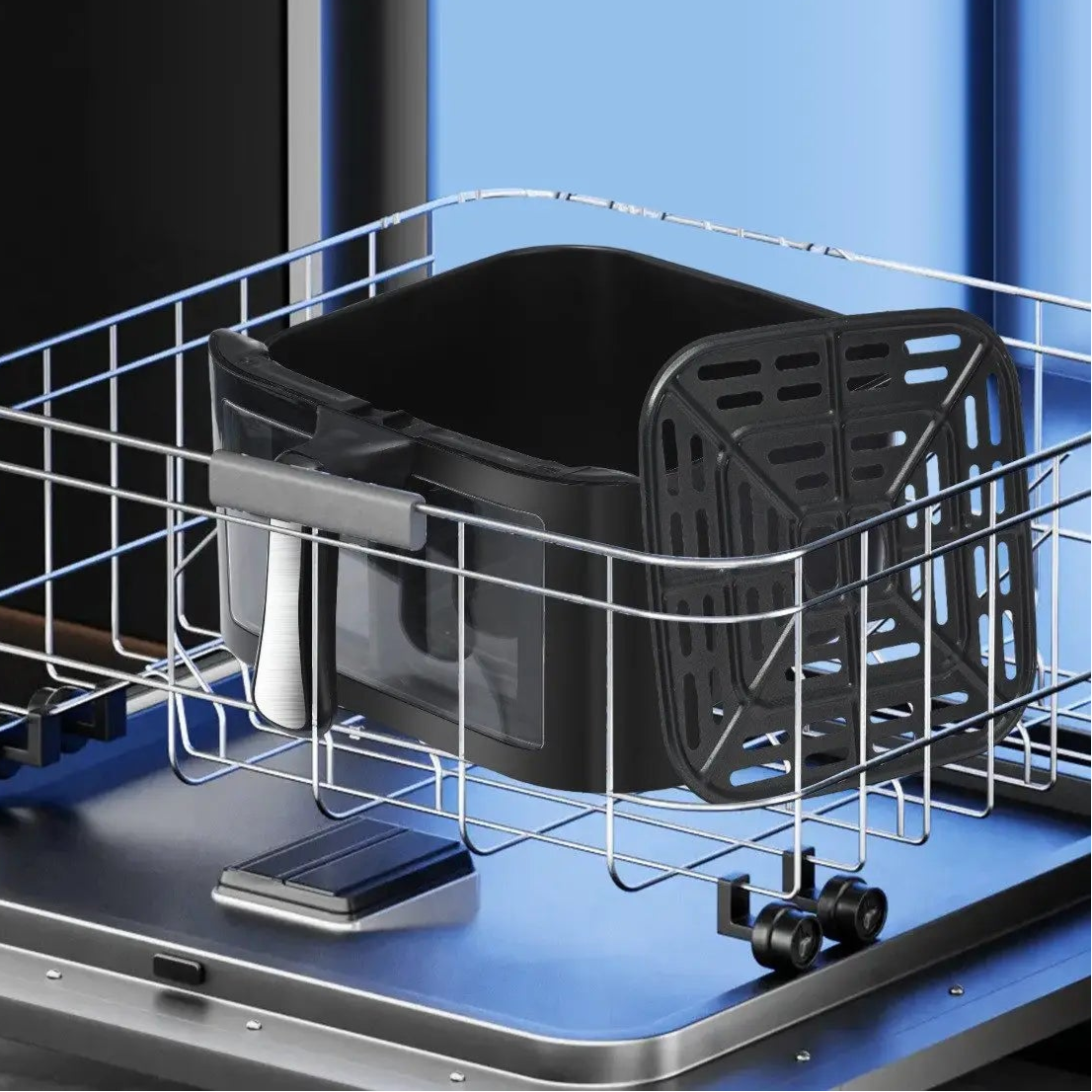 Friteuse à Air Numérique 9L avec Écran Digital – Four Multifonction Sans Huile avec 6 Modes de Cuisson