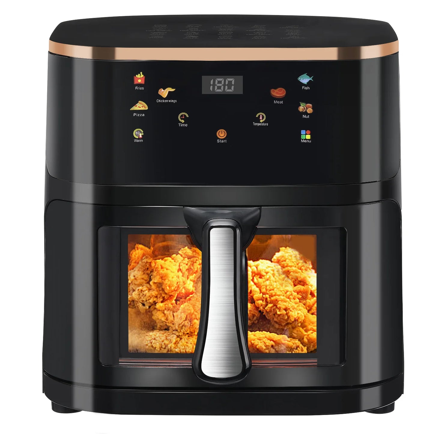 Friteuse à Air Numérique 9L avec Écran Digital – Four Multifonction Sans Huile avec 6 Modes de Cuisson